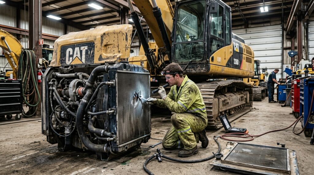 heavy equipment radiator repair