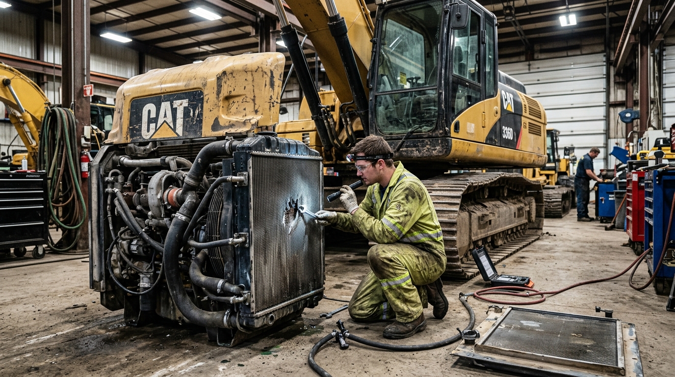 heavy equipment radiator repair