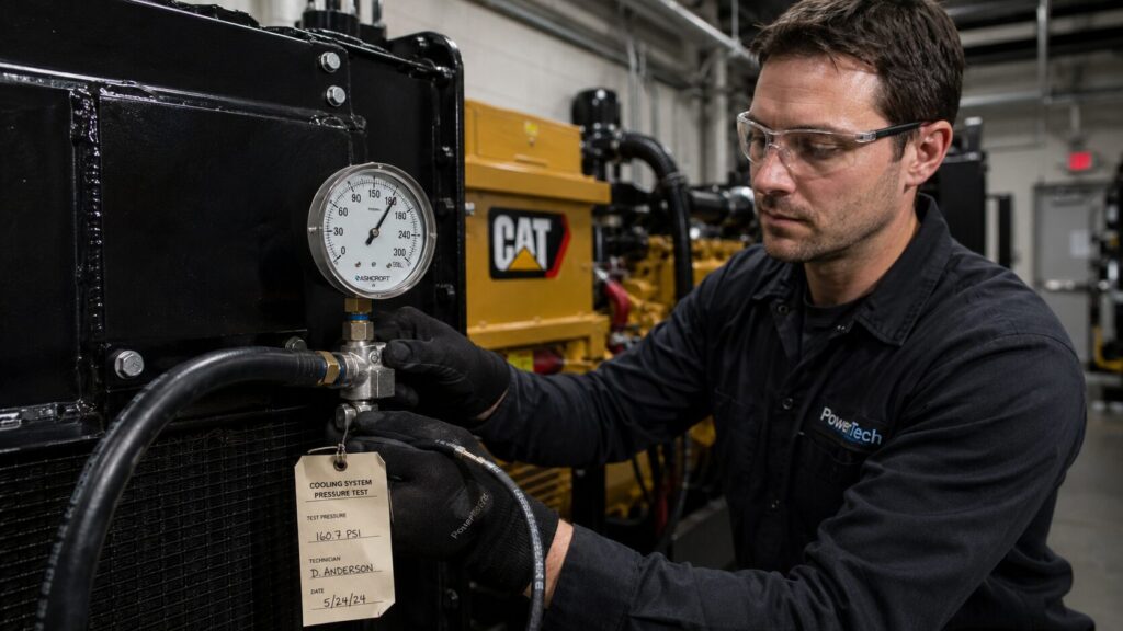 what is radiator pressure testing and why every standby generator needs it annually